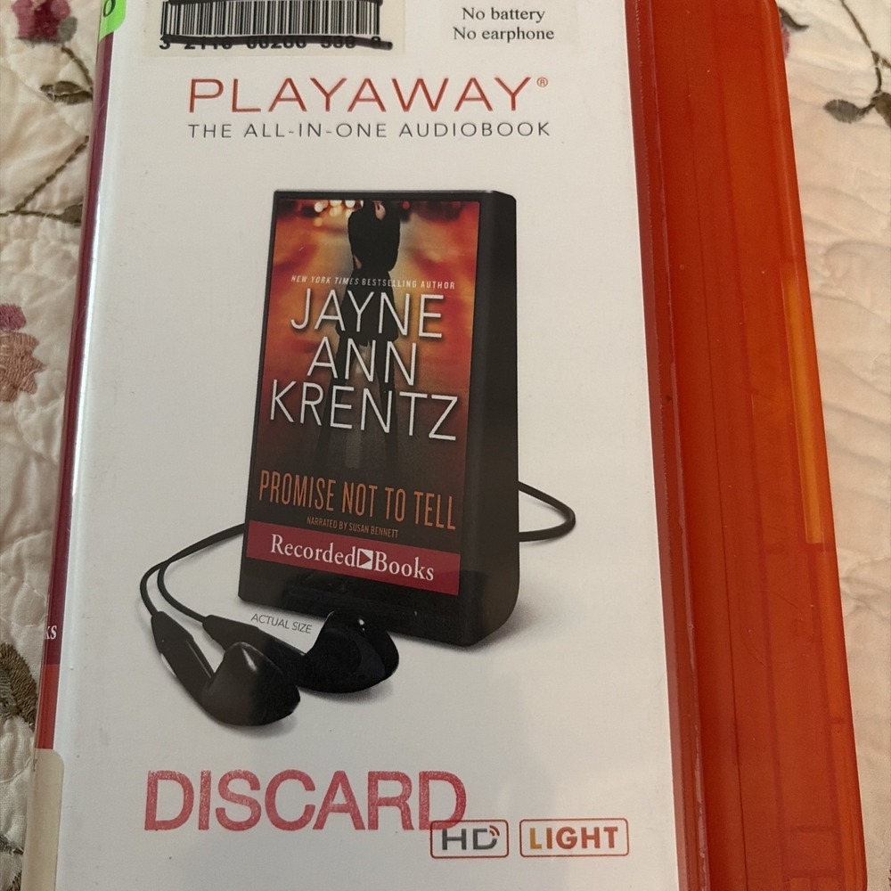 Playaway Audio Book Ex Library - Promise Not To Tell